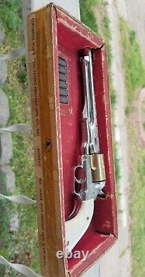 HUBLEY VINTAGE 1950'S COLT 45 CAP GUN w ORIGINAL BOX & BULLETS