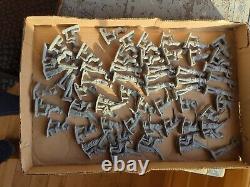 HUGE Vintage 150 Lead Toy Soldiers Machine Guns Homemade Unpainted REALLY COOL