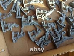 HUGE Vintage 150 Lead Toy Soldiers Machine Guns Homemade Unpainted REALLY COOL