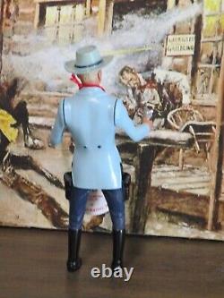 Hartland Chris Colt Gunfighter cowboy figure with hat guns hang tag