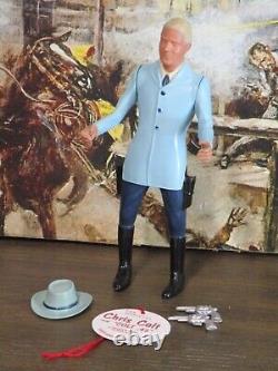 Hartland Chris Colt Gunfighter cowboy figure with hat guns hang tag