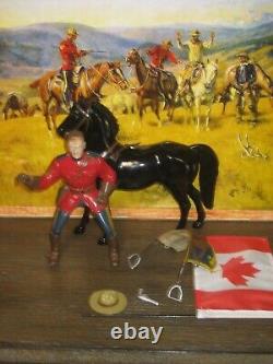 Hartland Sgt. Preston of the Yukon complete with rider horse saddle hat flag gun