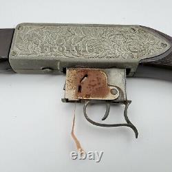 Hubley Antique Roll Cap Toy Rifle Frontier Automatic Pop Gun 1950s