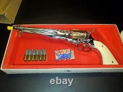 Hubley Colt 45 Cap Gun Pistol with original Display box And Box Cover