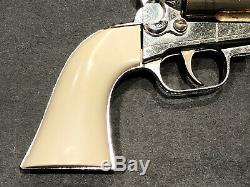 Hubley Colt 45 Cap Gun Toy Cowboy Western Die Cast Vintage 6 Bullets