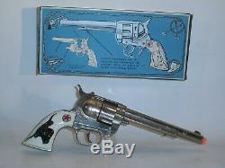 Hubley Cowboy Cap Gun with Box, Vintage 1950's