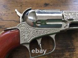 Hubley Pioneer Pistol Cap Shooting Repeating Western Cowboy Toy Gun