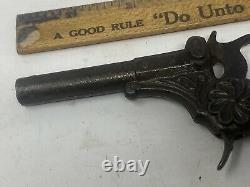 IVES Unmarked Fine Cap Gun Pistol 1800s Antique Caps Capgun Cast Iron