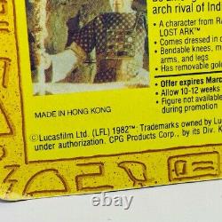 Indiana Jones vtg action figure Kenner toys 1982 Raider Lost Ark Toht MOC sealed