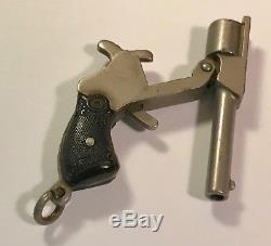 J. M. Fisher Company 1930s Pinfire Gun Revolver Fob Bakelite Grips Very Rare