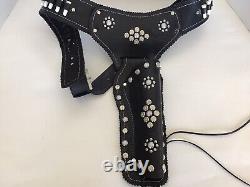 Jeweled Leather Holster For The Hubley Colt 45 Cap Guns