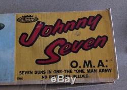 Johnny Seven 7 OMA Toy GunTopper Toys 1964 Vintage Original Box