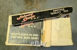 Johnny Seven OMA 7 Guns in One By Topper Toys 1964 Original Box Near Complete