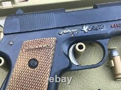 Johnny eagle lieutenant pistol m1911 cap gun- carry case, 6 bullets, pistol