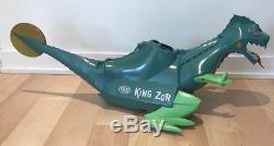 KING ZOR Dinosaur IDEAL TOYS With Original Dart Gun 8 Darts and 12 Balls 1960s