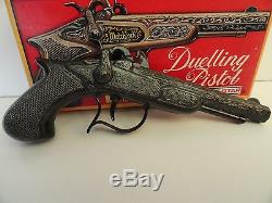 LONE STAR Vintage MATCHLOCK DUELLING PISTOL Cap Gun USA Made Mint in Box
