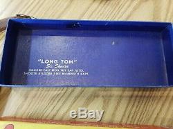 LONG TOM Cast Iron Cap Gun original BOX Texan jr. Cap gun belt Kilgore box