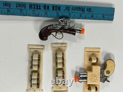 LOT vtg Nichols derringer pirate cap guns bullets western mini