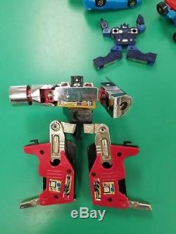 L@@k! Transformers G1 Vintage Toy Lot Autobot Cassette Hot Rod Browning Gun