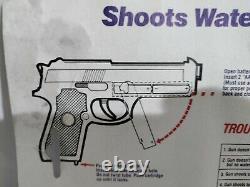 Larami #9952 Beretta 9mm Automatic Water Laser Gun Pistol Safety Tip 1987 Rare