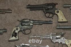 Large Collection of Vintage Cap Guns, Full Size and Miniature