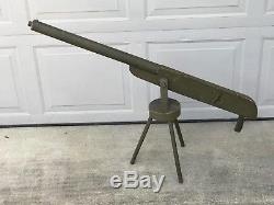Large Vintage Wood US Army Machine Gun Toy