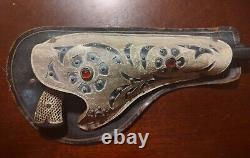 Lasso'em Bill Cast Iron 9 Kenton Toy Cap Gun 1923 Rare Antique with Holster