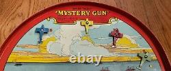 Late 1920's No. 55 Mac Mystery Gun Tin Litho Airplane Target Game Mcdowell Mfg