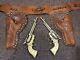 Leslie Henry Gene Autry 44 Toy Cap Gun Set Withdual Studded Leather Holster