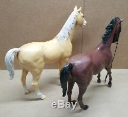 Lot Johnny West Calvary Custer Horses Guns Accessories Louis Marx 12 Figures