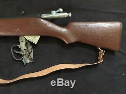 MARX BOLT ACTION TRAINING CAP GUN RIFLE, IN ORIGINAL BOX WithBAYONET & BULLETS