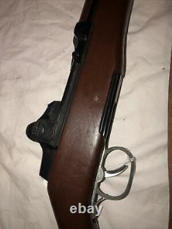MARX M1 Garand vintage toy Gun sniper bolt action rifle cap with strap rare