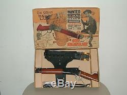 MARX OFFICIAL MARES LAIG WANTED DEAD OD ALIVE TOY GUN & HOLSTER SET withBOX NIC