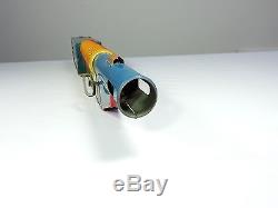 MARX Play Boy Sparkling Machine Gun 1936 Tin Litho 23-in Toy with Box WORKS G-Man