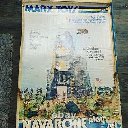 MARX TOYS GUNS OF NAVARONE MOUNTAIN PLAYSET Incomplete