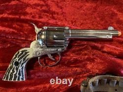 MATTEL SHOOTIN' SHELL FANNER BUCKLE GUN HOLSTER SET WithBOX, BULLETS, ETC