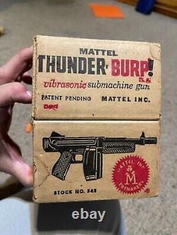 MATTEL THUNDERBURP Sub Machine Gun, in Original Box