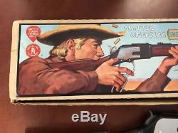 MATTEL WINCHESTER with Box Shootin Shell Cap Gun 1959 Works Vintage Rifle TOY