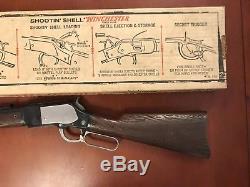 MATTEL WINCHESTER with Box Shootin Shell Cap Gun 1959 Works Vintage Rifle TOY