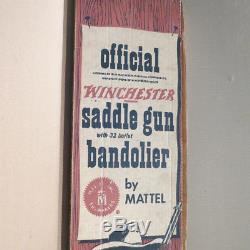 MATTEL Winchester Saddle Gun with Bandolier Set, with box, 1960