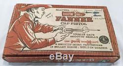Mint In Box Vintage 50's Mattel Fanner Shootin Shell Cap Gun