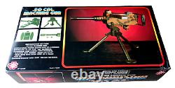 Machine Gun Vintage Toy. 50 CAL. Battery Operated Taiwan HY-3157 NEW Boxed NOS R