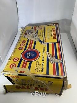 Marx Automatic Arcade Shooting Gallery Tin Toy Gun 1950's With Box / BBS