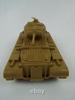 Marx Desert Fox Tan Tank #51 Play Set #4178 MO Machine Gun Vintage