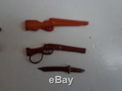 Marx Hartland Cowboy Accessories Hats Guns Knife Indian Cowboy soldier