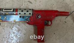 Marx Model SubMachine Gun Wind Up Tin Toy Rare Antique Sold As Is