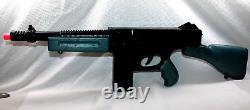 Marx Plastic Machine Gun 19.5 Rifle with Working Sound BLUE / BLACK