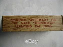 Marx Thundergun Cap Gun & Holster Working Perfectly Includes Opened Cap Box