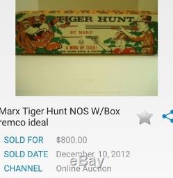 Marx Tiger Hunt playset shooting target game soldier jungle gun EXTREMELY RARE