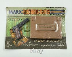 Marx Toys Historic Guns Miniature Lot 45, 357, 9mm Luger Pistol Derringer New